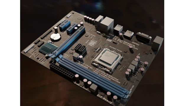 image of a motherboard
